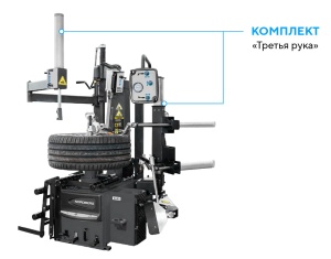 Станок шиномонтажный автомат, до 28", с автоматической монтажной головкой, серый NORDBERG 4645(G)
