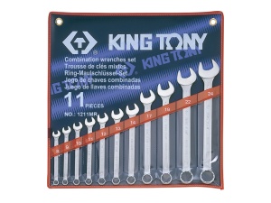 Набор комбинированных ключей,11 предметов 8-24 мм, king tony 1211mr