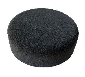 asturomec полировальник v90703 ультрамягкий черный 160х55мм, круглый край, крепление "липучка"
