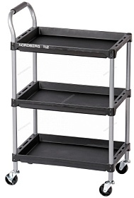 Тележка инструментальная, 3 пластиковые полки NORDBERG T12