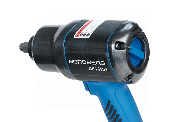 Пневмогайковерт ударный 1/2", 1300 Нм, с глубокими головками в кейсе NORDBERG NP14101K