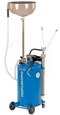 Установка для сбора масла пневматическая, 65 л (синяя) NORDBERG 2379-CB фото