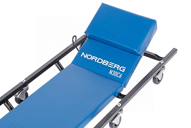 Лежак подкатной с подъемным подголовником и магнитными лотками NORDBERG N30C6