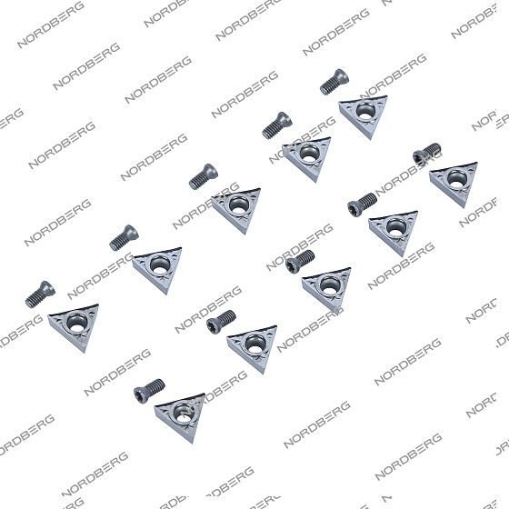 Резцы для NL1/NL2/NL7 с винтами в пенале (комплект 10 шт.) NORDBERG 01-00002683