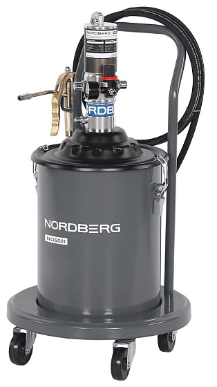 Установка пневматическая для раздачи густой смазки с баком, 20 л NORDBERG NO5021