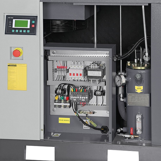 Компрессор винтовой, 7,5 кВт, 10 бар, 900 л/мин, без ресивера, серый NORDBERG NCC10-G