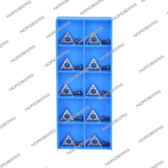Резцы для NL1/NL2/NL7 с винтами в пенале (комплект 10 шт.) NORDBERG 01-00002683