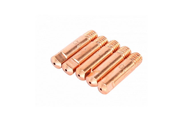 Сварочный наконечник для горелки MIG/MAG E-CU, M6x25, 1 мм, 5 шт. NORDBERG WMI-N10