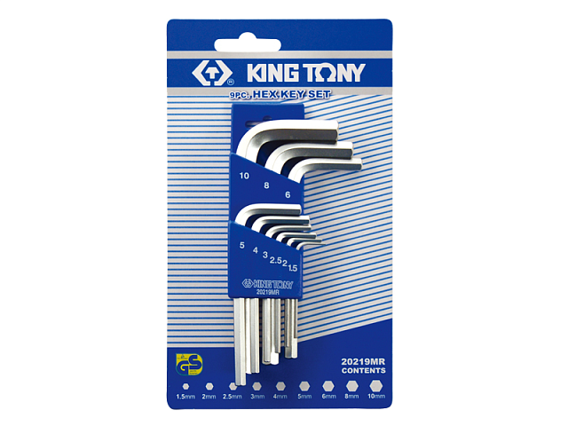 Комплект шестигранников KINGTONY 20219MR