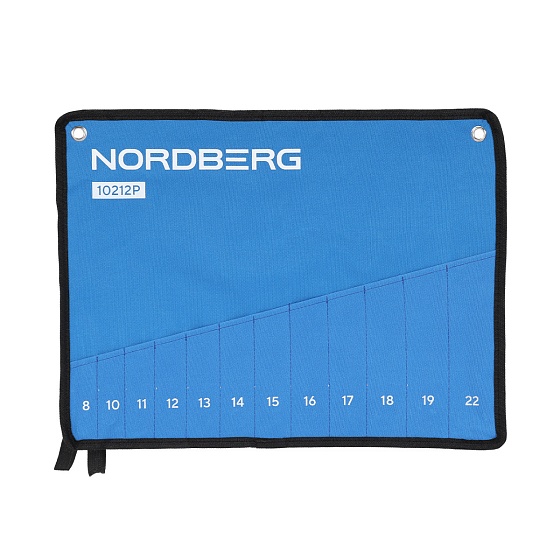 Набор ключей комбинированных 12 шт, планшет тетрон NORDBERG 10212P