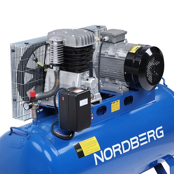 Компрессор поршневой с ременным приводом, объем 300 л NORDBERG ECO NCE300/810