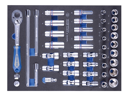 ����� �������� ������� 3/8 � ����������������,  44 �������� king tony 9-3544mrv ����