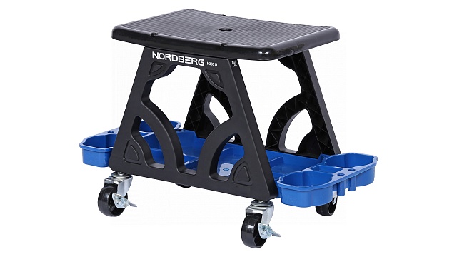 Сиденье ремонтное на колесах с лотком для инструмента NORDBERG N30S11