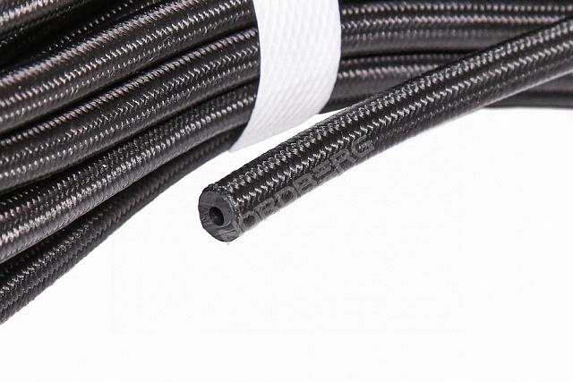 Шланг топливный резиновый в оплетке 3,2мм, 1м. NORDBERG H03207NBR-BR