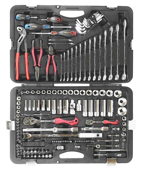 НАБОР ИНСТРУМЕНТОВ JTC-H145C 1/4"&1/2" 6-гранный (в кейсе) 145 предметов