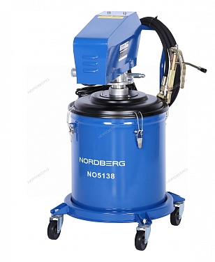 Установка электрическая для раздачи густой смазки с баком, 38 л NORDBERG NO5138 фото