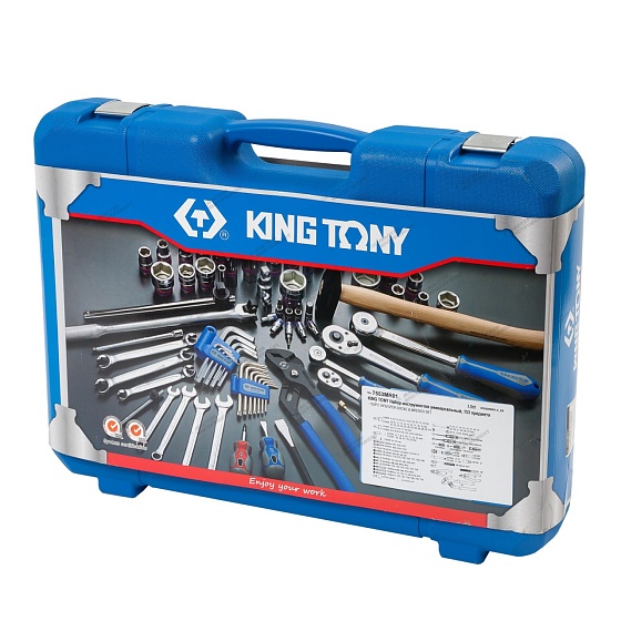 Набор инструментов 153 предмета, универсальный KING TONY 7553MR01