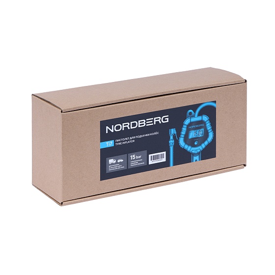 Пистолет профессиональный для подкачки колес, цифровой NORDBERG Ti7