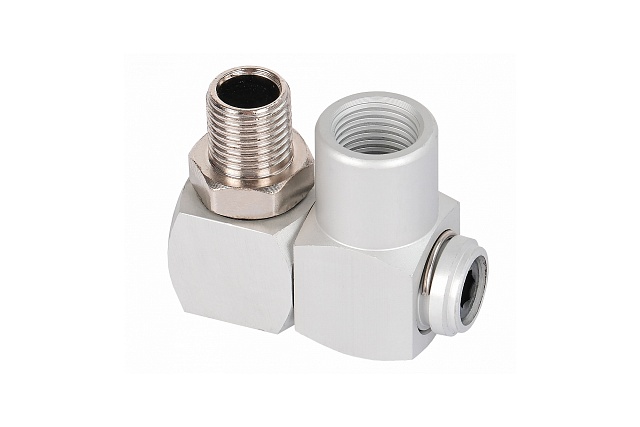 Переходник резьбовой M1/4" - F1/4" шарнирный 360 градусов