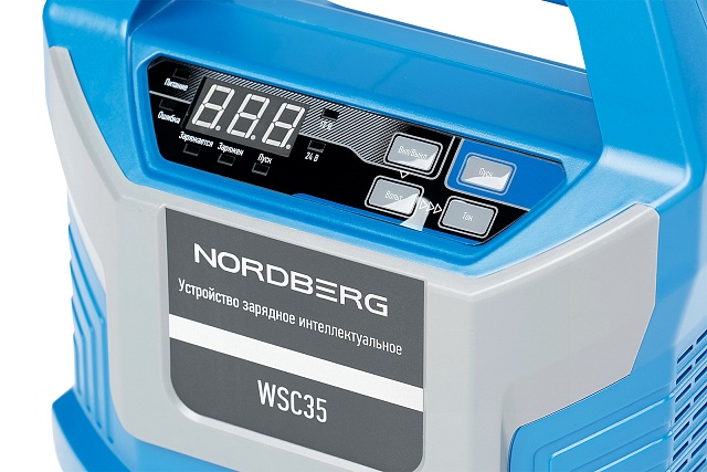 Зарядное интеллектуальное устройство 12/24 В, 15 A NORDBERG WSC35