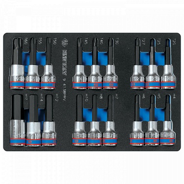 ����� �������� ������� 1/2"", TORX, HEX, L = 80 ��, ��������, 18 ��������� ����