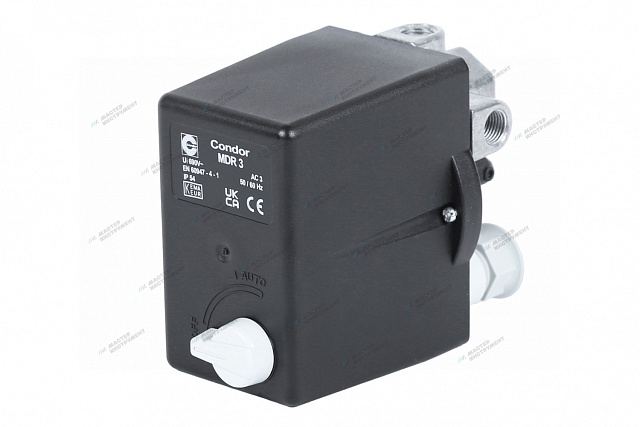 Реле давления MDR3/11 3х1/4"F+1х3/8"F, 16 А, 380 В CONDOR 4996111673