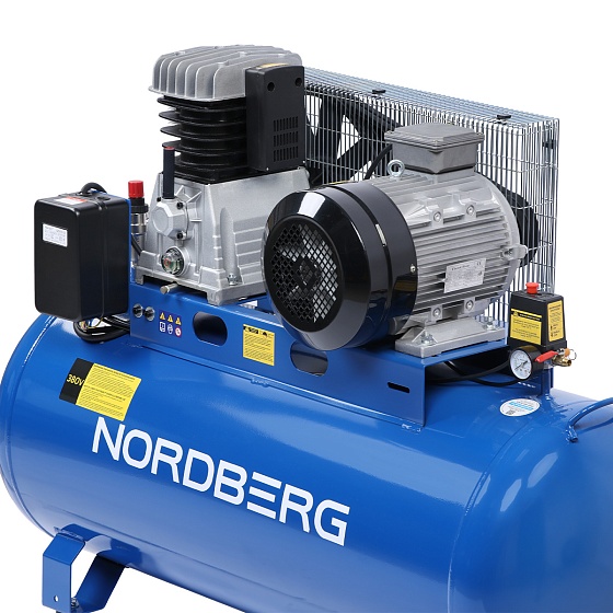 Компрессор поршневой с ременным приводом, объем 300 л NORDBERG ECO NCE300/810