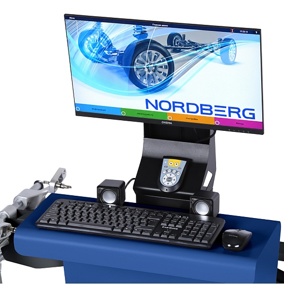 Стенд сход-развал 3D настенный, без колонны NORDBERG C802-C_синий
