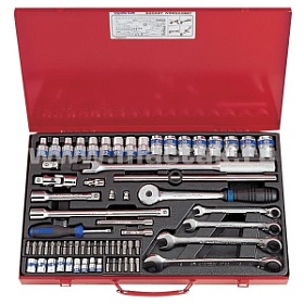 1/4”, 1/2” комплект торцевых головок 7568MR