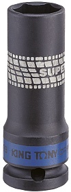 KINGTONY ГОЛОВКА УДАРНАЯ 441517M 1/2" глубок. тонк. 17мм
