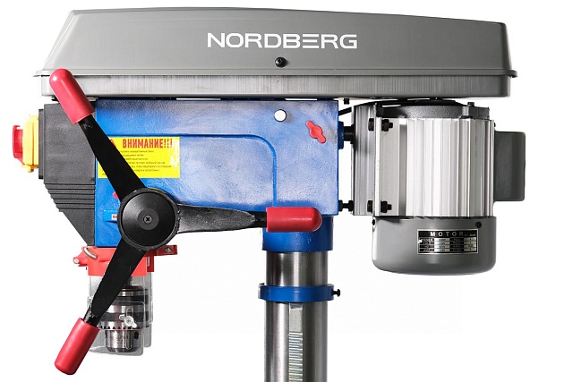 NORDBERG СТАНОК СВЕРЛИЛЬНЫЙ ND25120 (900Вт, 20мм, макс расст до стола 685мм, 12 скоростей, тиски)