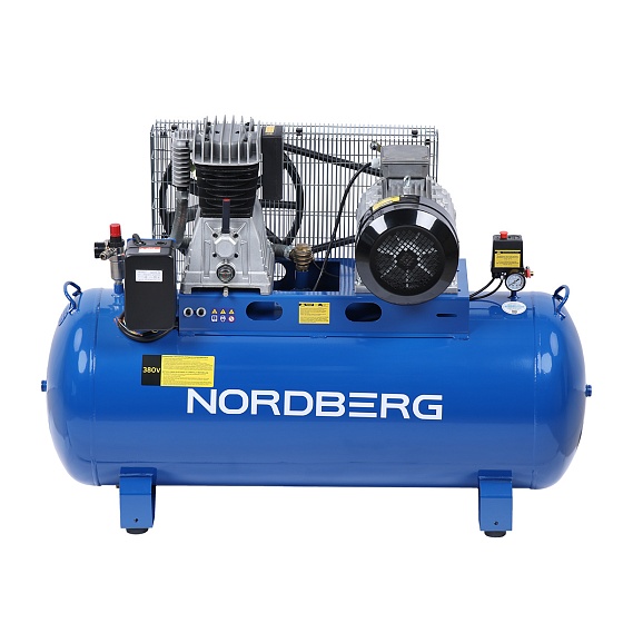 Компрессор поршневой с ременным приводом, объем 300 л NORDBERG ECO NCE300/810