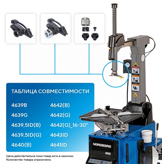 Головка CT-S-0120000 (6009425) монтажная пластиковая с металлическим адаптером NORDBERG CT-S-0120000