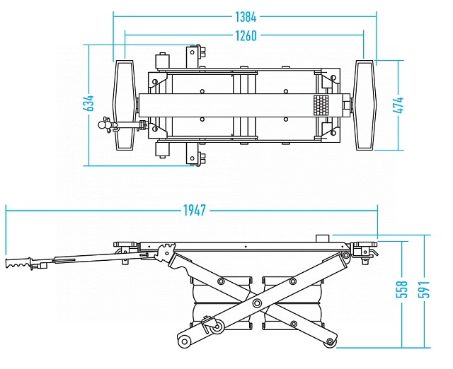 Подъемник мобильный МИНИ NORDBERG N636-2,5