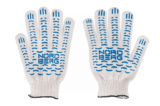 Перчатки с пвх покрытием белые NORDBERG NCG610150