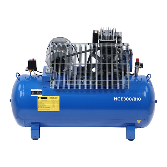 Компрессор поршневой с ременным приводом, объем 300 л NORDBERG ECO NCE300/810