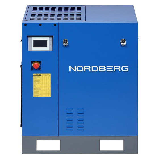 Компрессор винтовой, 7,5 кВт, 13 бар, 800 л/мин, без ресивера NORDBERG NCC10_13