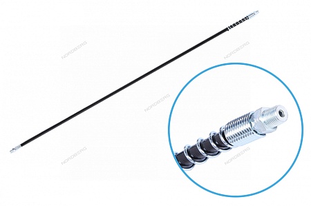 Шланг усиленный с пружиной для плунжерного шприца, L=800 мм NORDBERG NO9332 фото