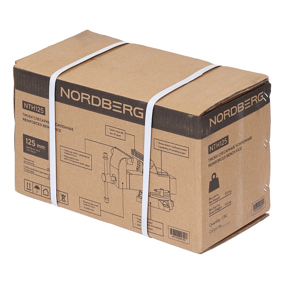 Тиски слесарные усиленные 125 мм NORDBERG NTH125