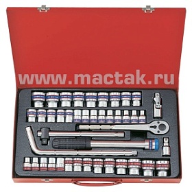 1/2” комплект торцевых головок 4044CR
