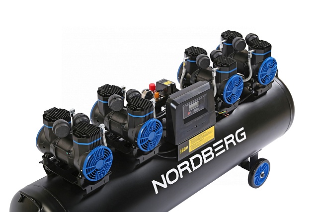 Компрессор безмасляный 380 В, ресивер 200 л, 1000 л/мин NORDBERG NCEO200/1000