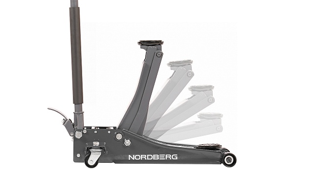 Домкрат подкатной 3,2 т, супернизкий подхват, педаль NORDBERG N32032G