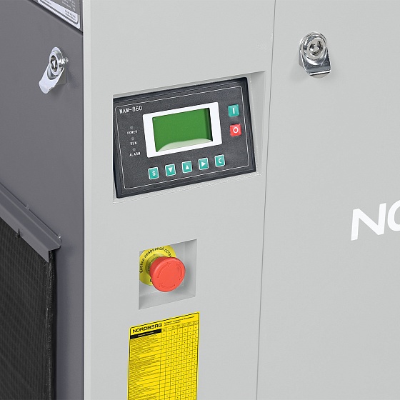 Компрессор винтовой, 15 кВт, 10 бар, 1910 л/мин, без ресивера, серый NORDBERG NCC20-G