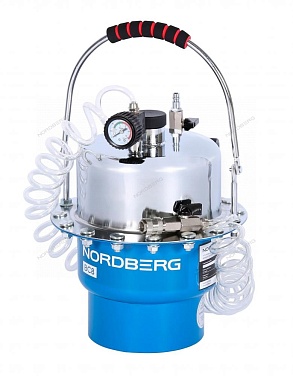 Установка пневматическая для прокачки тормозной системы, 5 л NORDBERG BC8 фото