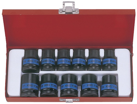 KING TONY ����� ������� �������� ������� 1/2", ������������, 10-21 ��, 11 ��������� ����