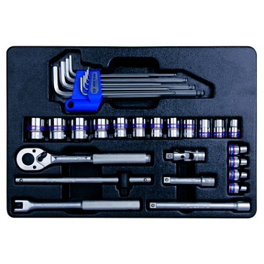 KING TONY ����� �������� ������� 3/8" � ����������������, ��������, 31 ������� ����