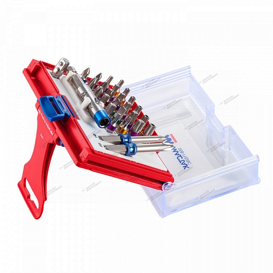 Набор вставок (бит) 1/4"", TORX, HEX, PZ, PH, SLOT, 33 предмета