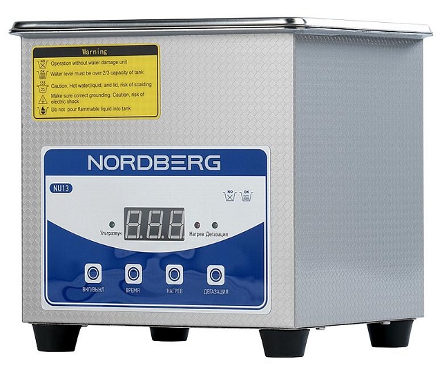 Ультразвуковая ванна с подогревом, 1,3 л NORDBERG NU13