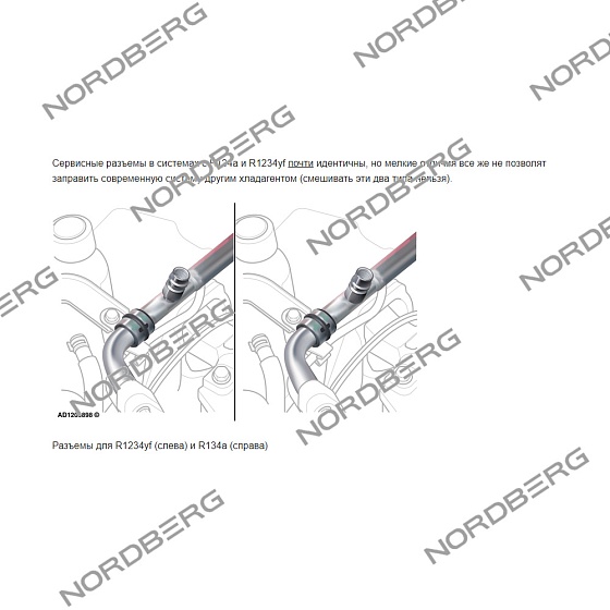 Комплект для работы с газом R1234yf (фильтр + брс) для NF13P NORDBERG 0AA025CR000 + WT15CR003