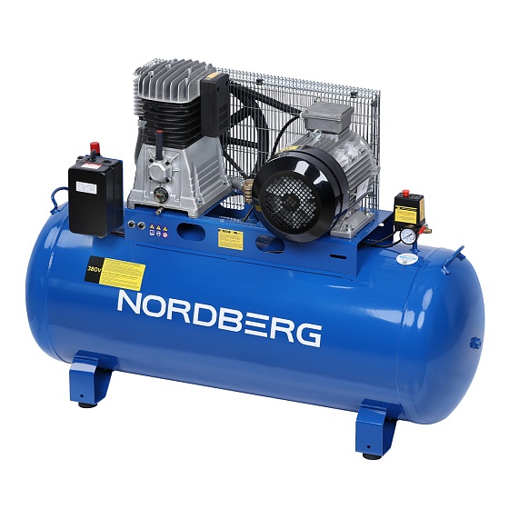 Компрессор поршневой с ременным приводом, объем 300 л NORDBERG ECO NCE300/810